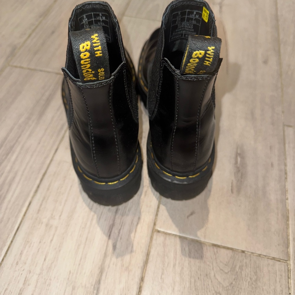 Dr. Martens Black Leather Boots - Picture 3 of 5